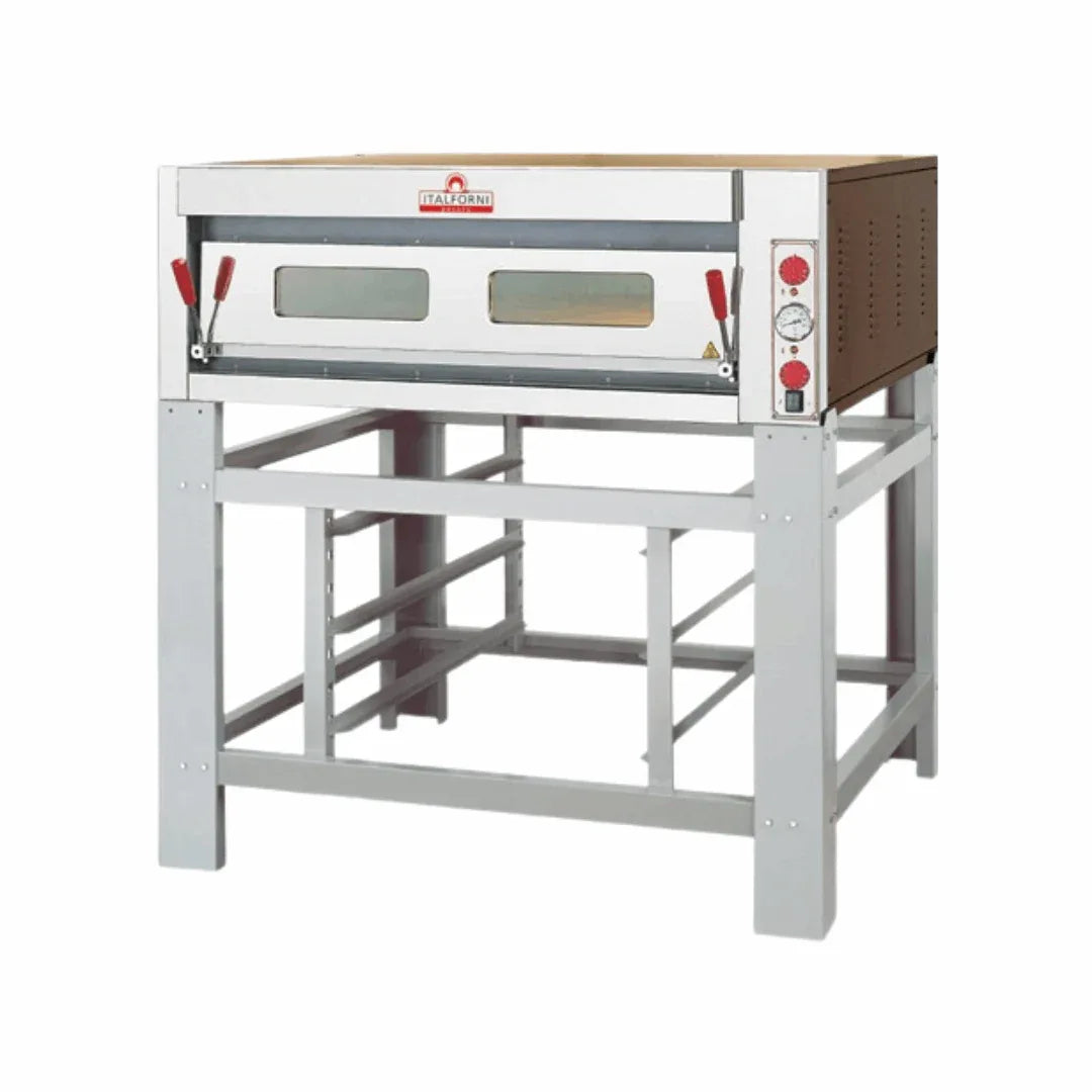Four à pizza 1 niveau - 9 pizzas - 1240x1170x430mm ITALFORNI TK1C vue 1 - Usine CHR