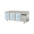 Meuble snack réfrigérée positive gamme Classic - 3 portes vitrées - CORECO - Table réfrigérée positive