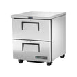 Meuble bas réfrigéré positive 2 tiroirs - Série TUC TRUE - 184 litres - 702x766x839mm - TRUE REFRIGERATION - Table réfrigérée