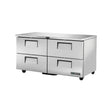 Meuble bas réfrigéré positive 4 tiroirs - Série TUC TRUE - 439 litres - 1534x766x839mm - TRUE REFRIGERATION - Table réfrigéré