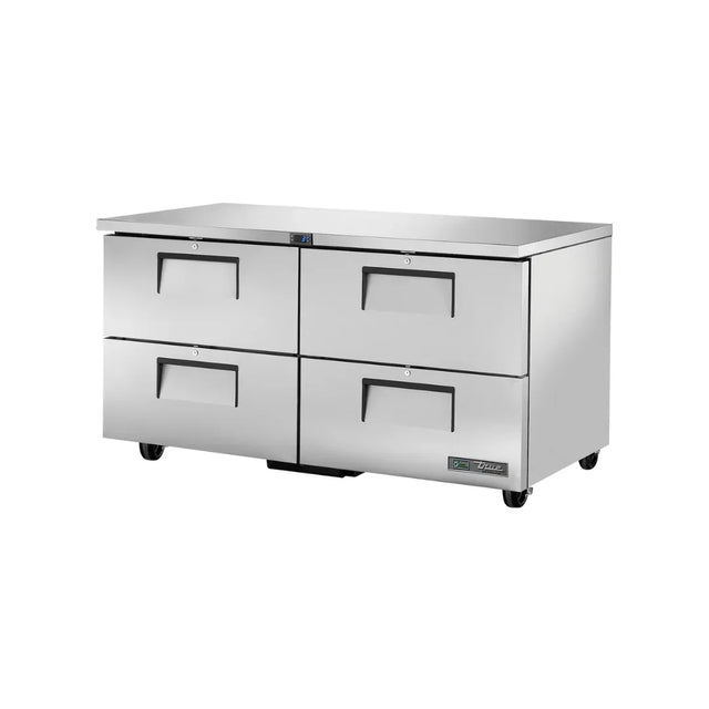 Meuble bas réfrigéré positive 4 tiroirs - Série TUC TRUE - 439 litres - 1534x766x839mm - TRUE REFRIGERATION - Table réfrigéré