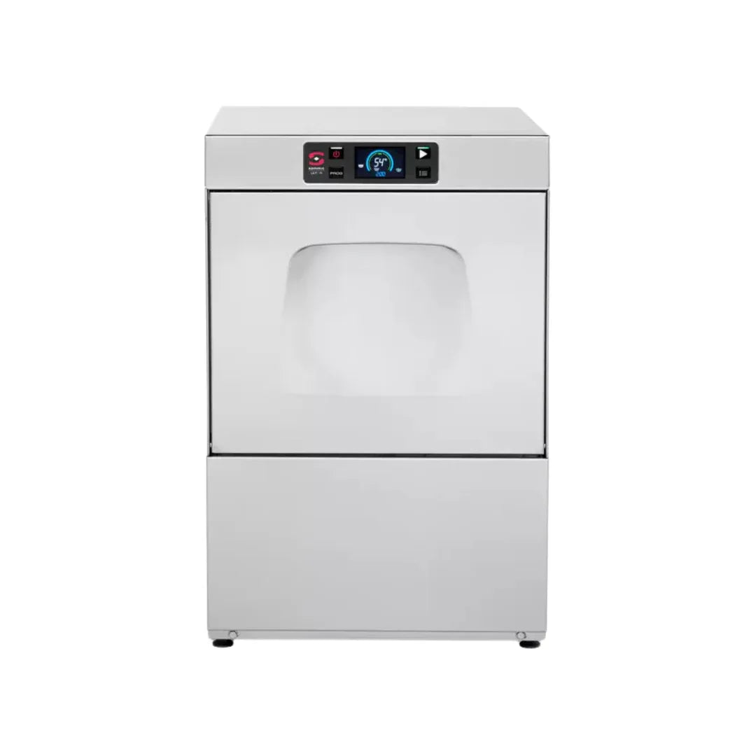 Lave-verre panier 400x400mm + pompe de vidange + adoucisseur - 470x540x710mm - Passage : 300mm - 3,05 kW - SAMMIC - Lave-verr