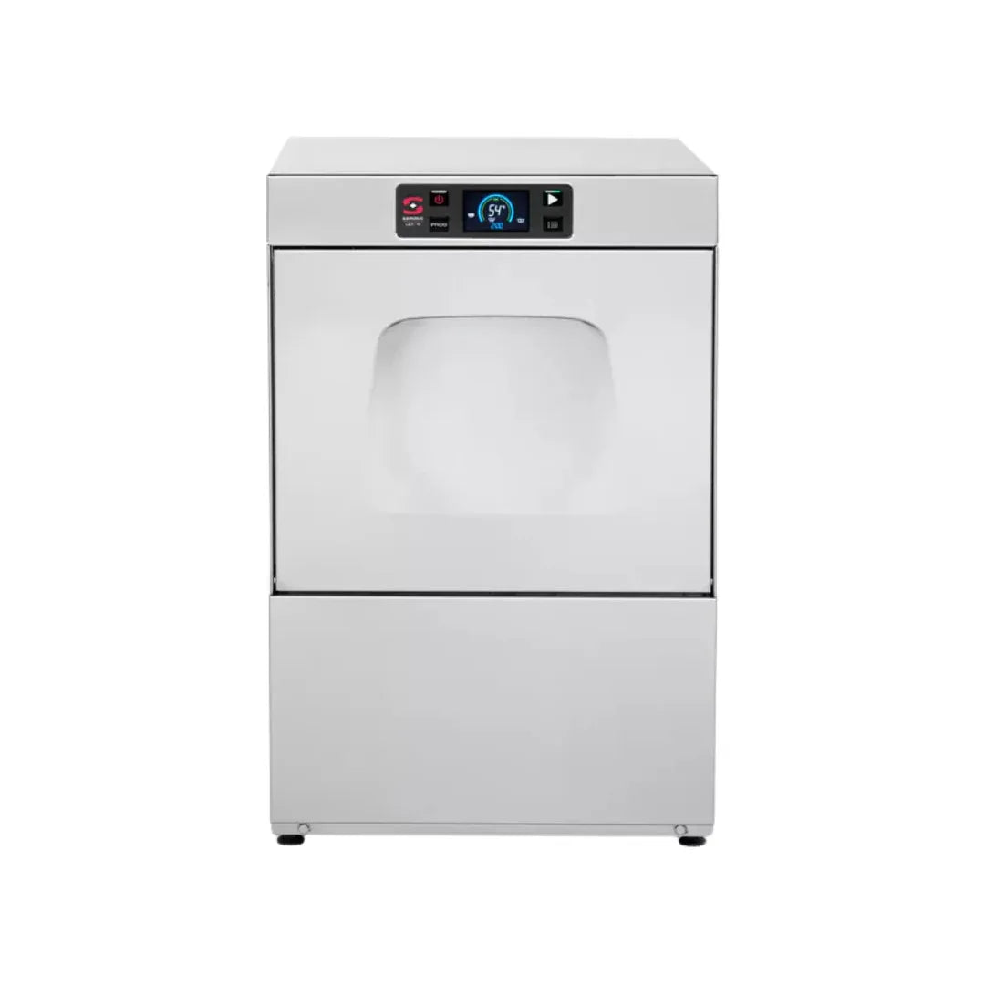 Lave-verre panier 400x400mm + pompe de vidange - 470x540x710mm - Passage : 300mm - 3,05 kW - SAMMIC - Lave-verre professionne