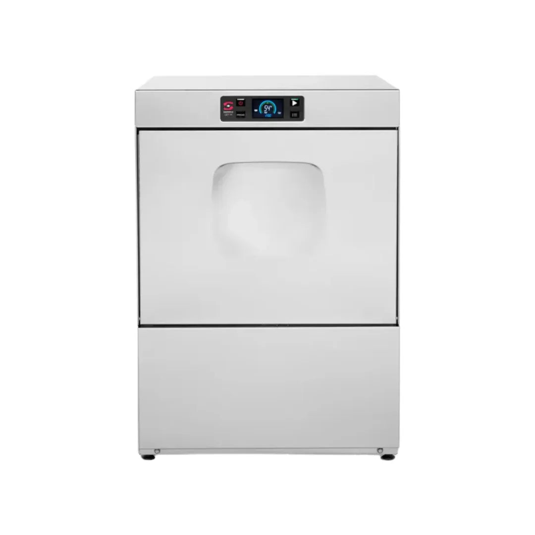 Lave-vaisselle panier 500x500mm + adoucisseur - 580x635x835mm - Passage : 380mm - 5,75 kW SAMMIC vue 1 - Usine CHR