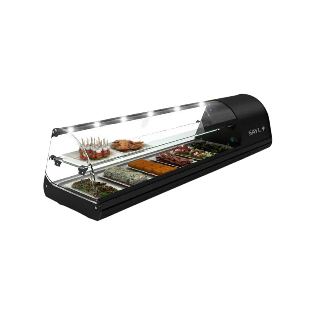 Vitrine réfrigérée TAPAS Line à poser 2 niveaux 6 GN 1/3 - 1438 SAYL V26N vue 1 - Usine CHR