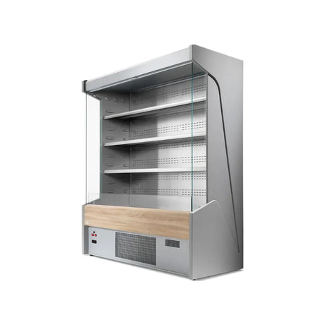 Vitrine murale réfrigérée ouverte 4 niveaux 700x710x2000mm +2/+8°C - CERVINO - ARKA - Vitrine réfrigérée murale