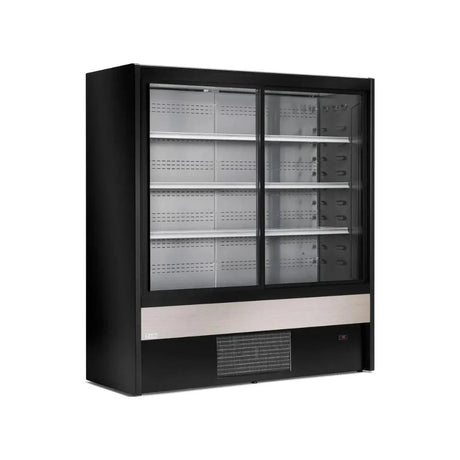 Vitrine murale réfrigérée portes coulissantes 4 niveaux 1200x710x2000mm +2/+8°C - CERVINO - ARKA - Vitrine réfrigérée murale