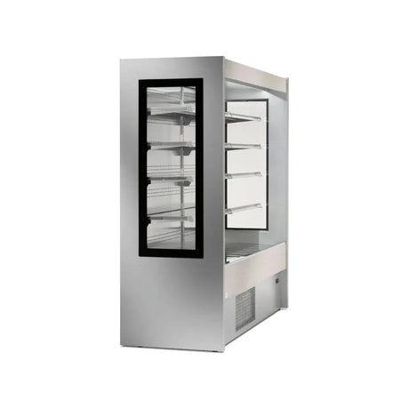 Vitrine murale réfrigérée ouverte 5 niveaux 1000x750x2000mm +2/+8°C - CHAMONIX - ARKA - Vitrine réfrigérée murale
