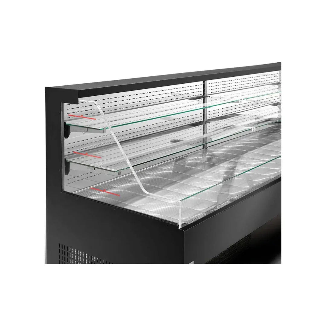 Vitrine murale réfrigérée ouverte 3 niveaux 1955x910x1190mm +2/+8°C - FUJIYAMA ARKA ARFU1875DSVNKA vue 1 - Usine CHR