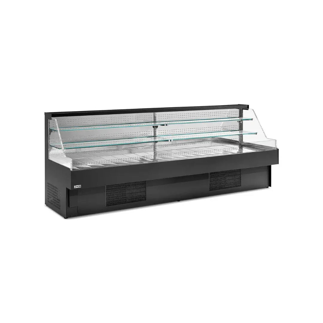 Vitrine murale réfrigérée ouverte 3 niveaux 2580x910x1190mm +2/+8°C - FUJIYAMA ARKA ARFU2500DSVNKA vue 1 - Usine CHR