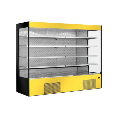 Vitrine murale réfrigérée ouverte 5 niveaux 1955x820x2000mm +2/+8°C - MAUNA - ARKA - Vitrine réfrigérée murale