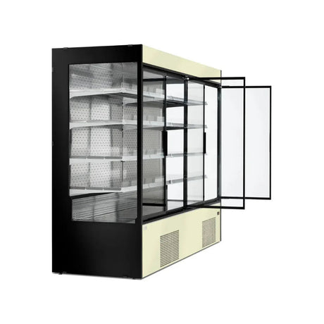 Vitrine murale réfrigérée portes coulissantes 5 niveaux 1955x820x2000mm +2/+8°C - MAUNA - ARKA - Vitrine réfrigérée murale