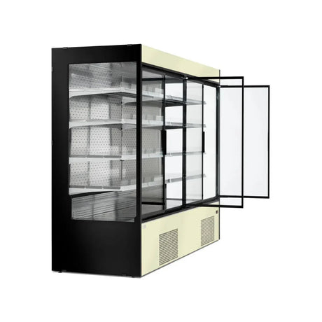 Vitrine murale réfrigérée portes coulissantes 5 niveaux 1955x820x2000mm +2/+8°C - MAUNA - ARKA - Vitrine réfrigérée murale