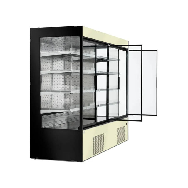 Vitrine murale réfrigérée portes coulissantes 5 niveaux 1955x820x2000mm +2/+8°C - MAUNA - ARKA - Vitrine réfrigérée murale