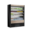 Vitrine murale réfrigérée ouverte 4 niveaux 700x570x2000mm +2/+8°C - OLIMPO - ARKA - Vitrine réfrigérée murale