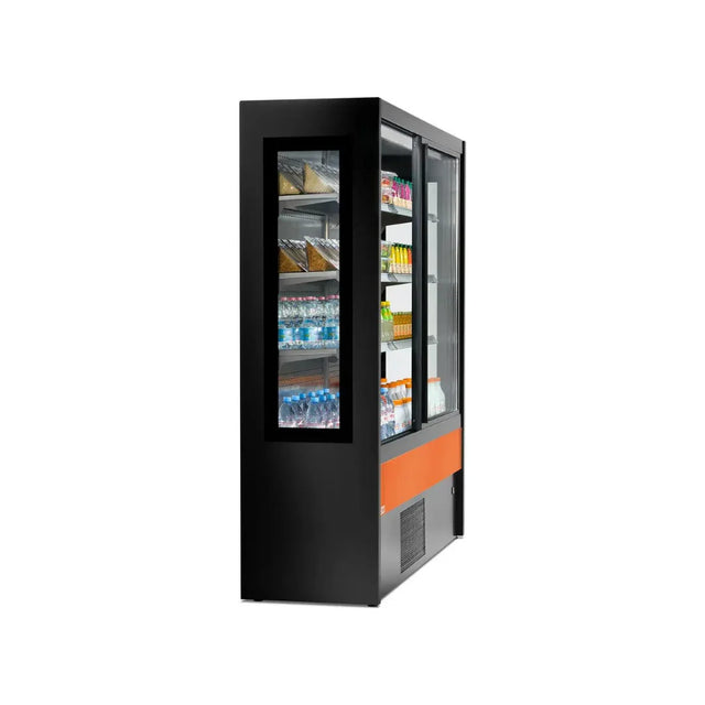 Vitrine murale réfrigérée portes coulissantes 4 niveaux 1200x570x2000mm +2/+8°C - OLIMPO ARKA vue 1 - Usine CHR