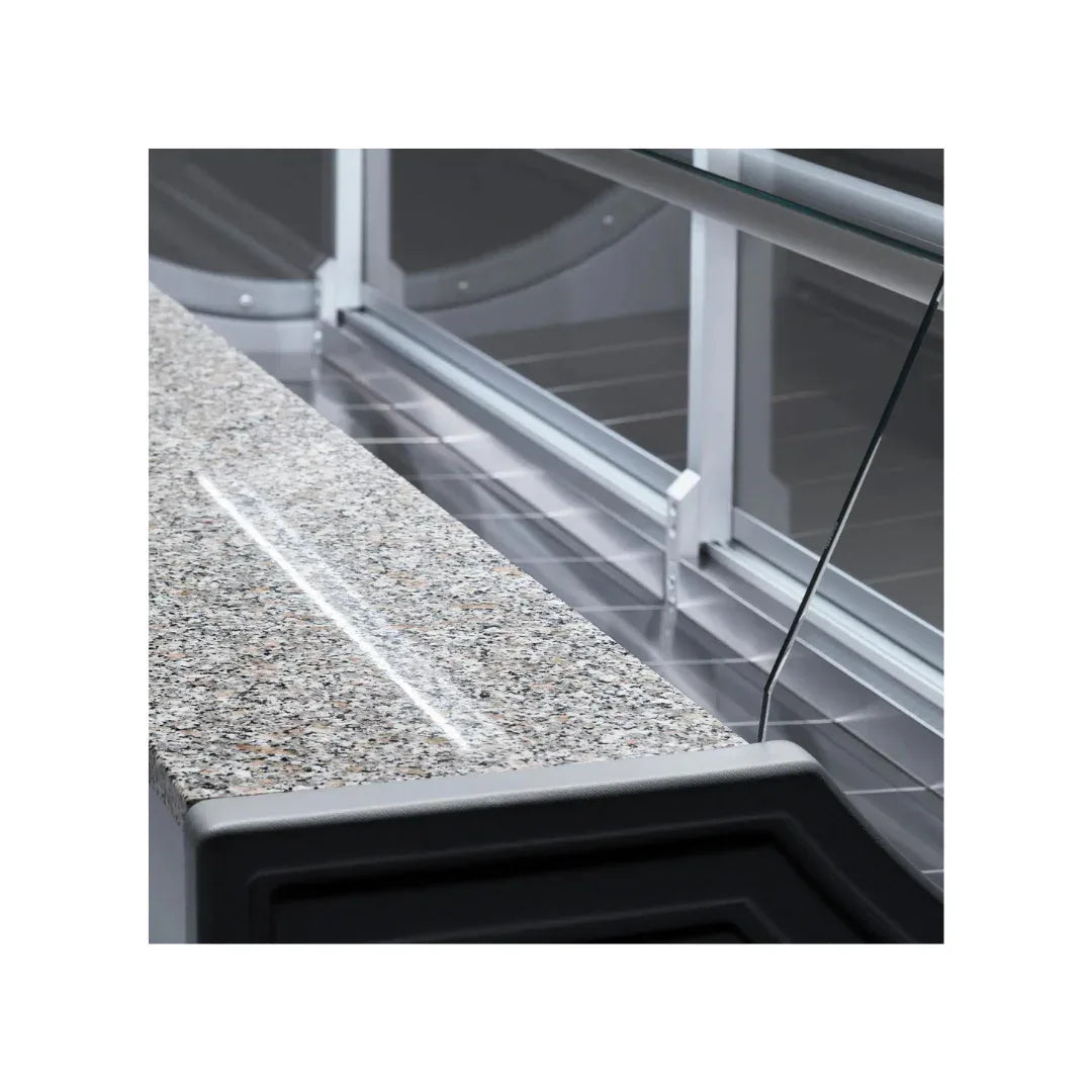 Vitrine réfrigérée statique sans réserve 1000x810x1350mm +2/+8°C - ORLEANS - ARKA - Vitrine de présentation