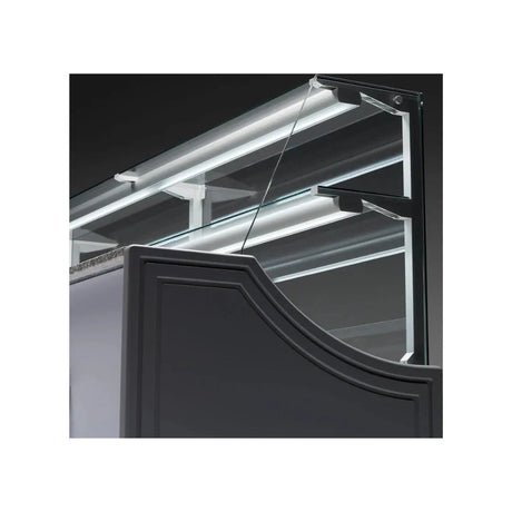 Vitrine réfrigérée statique avec réserve 1500x810x1350mm +2/+8°C - ORLEANS - ARKA - Vitrine de présentation