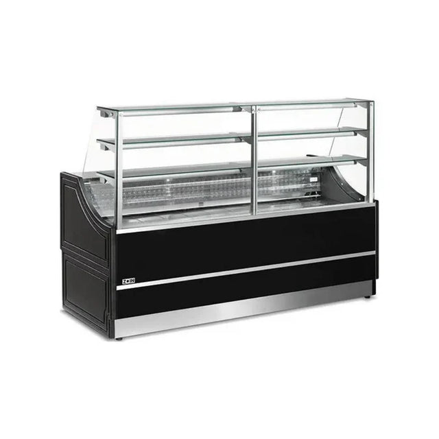 Vitrine réfrigérée statique sans réserve 2500x810x1350mm +2/+8°C - ORLEANS ARKA AROL250PSSGKA vue 1 - Usine CHR