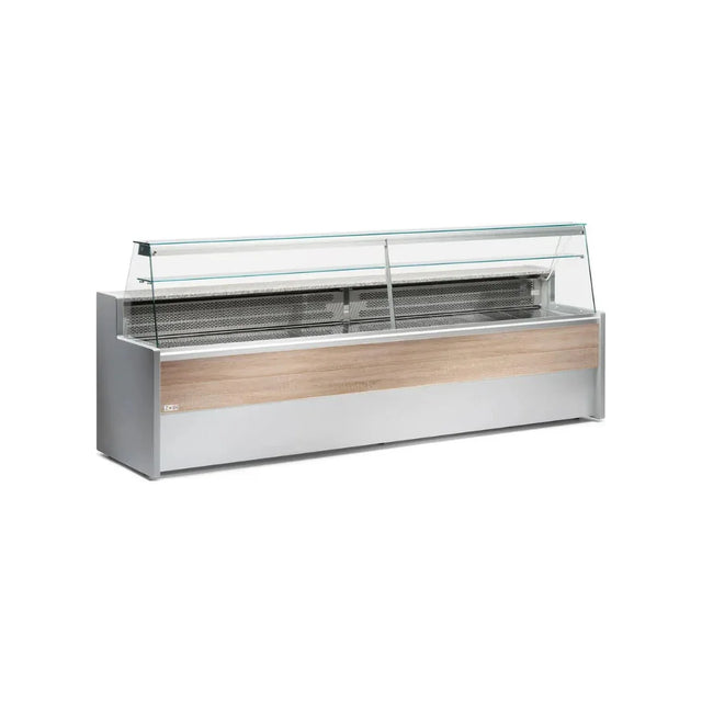 Vitrine réfrigérée statique avec réserve 3000x790x1220mm +2/+8°C - TIBET ARKA ARTB300PSSGKA vue 1 - Usine CHR