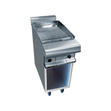 Grillades plaques à snacker inox gaz sur placard ouvert CAPIC W380927 vue 1 - Usine CHR
