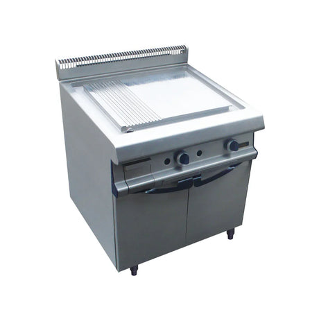 Plancha lisse inox gaz sur étuve 10kW CAPIC W381545 vue 1 - Usine CHR