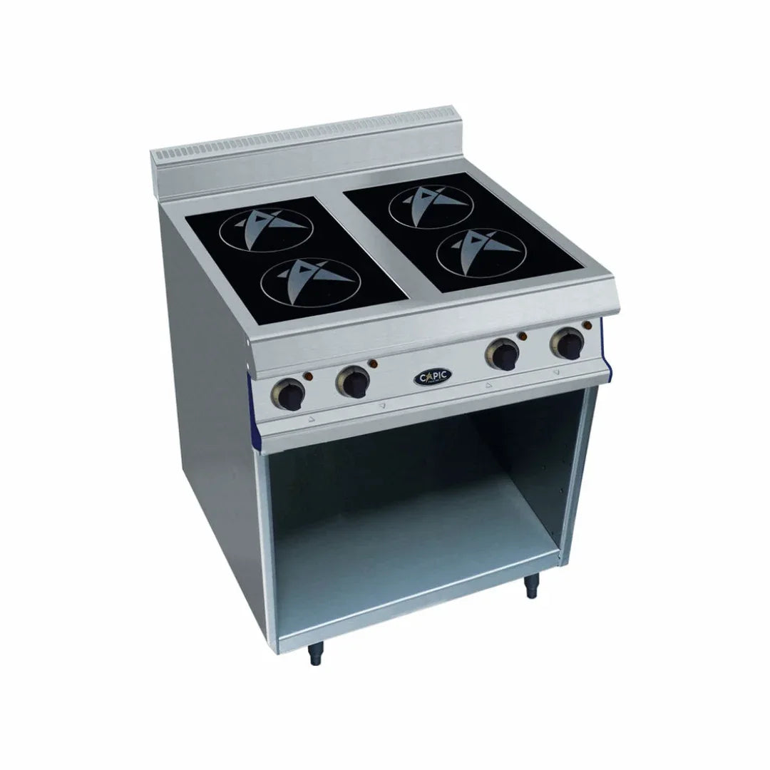 4 foyers inductions sur placard ouvert 14kW 400V - CAPIC - Plaque à induction professionnelle