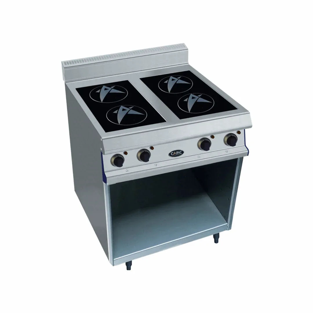 4 foyers inductions sur placard ouvert 20kW 400V - CAPIC - Plaque à induction professionnelle