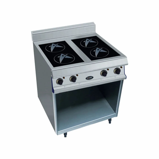 4 foyers inductions sur placard ouvert 20kW 400V - CAPIC - Plaque à induction professionnelle