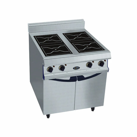 4 foyers inductions sur placard fermé 20kW 400V - CAPIC - Plaque à induction professionnelle