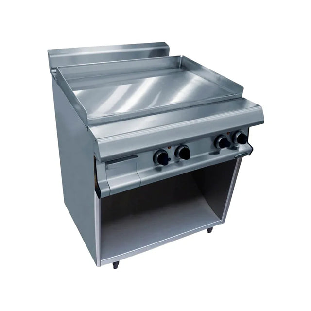 Grillades plaques à snacker inox électrique sur placard ouvert - CAPIC - Plancha électrique professionnelle