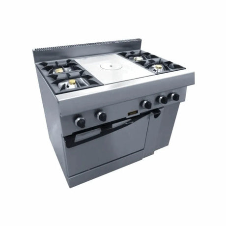 4 feux nus + Plaque coup de feu 1 plaque sur four gaz - CAPIC - Plaque coup de feu