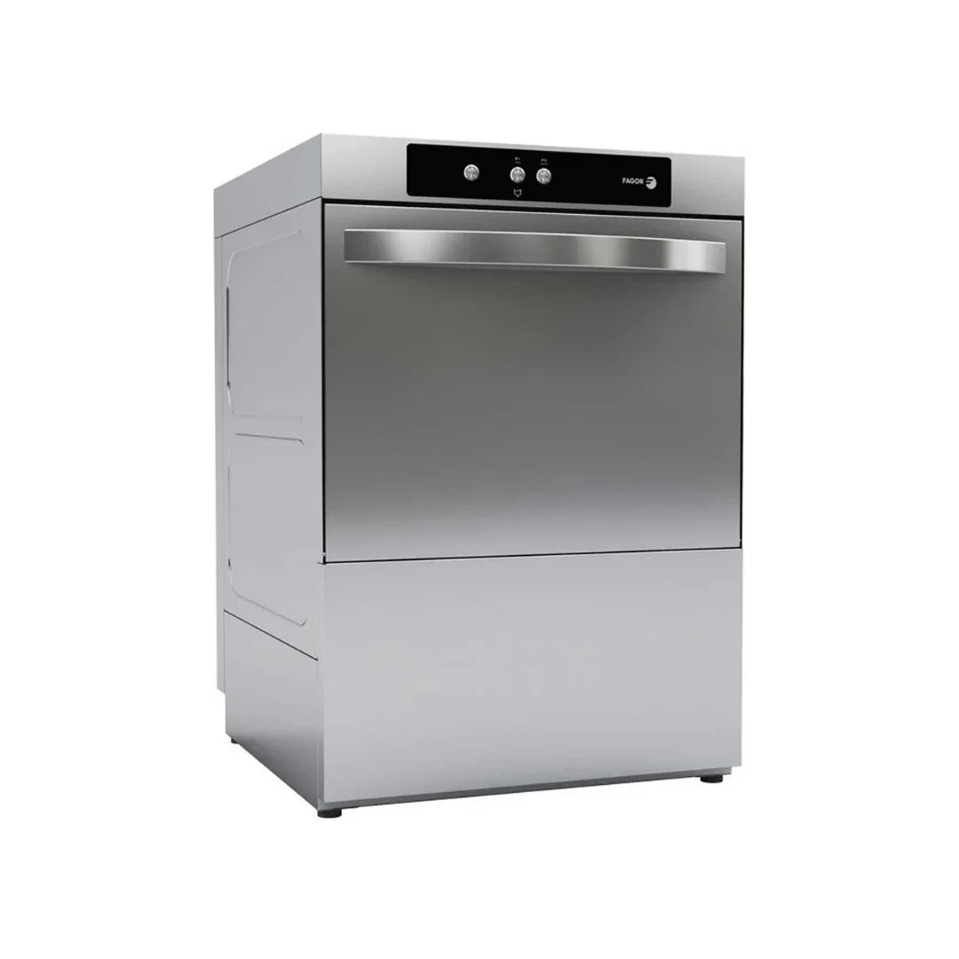 Lave-vaisselle frontale FAGOR + Pompe de vidange intégrée - Panier 500x500mm - 3,48 kW Mono 230V - 576x605x835mm vue 1