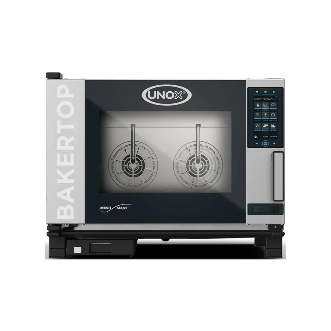 Four mixte pâtissier 600x400 BAKERTOP MIND.Maps™ PLUS COUNTERTOP 4 niveaux UNOX XEBC-04EU-EPRM vue 1 - Usine CHR