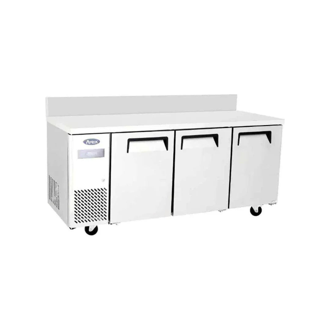 Table réfrigérée positive avec dosseret 3 portes 470L ATOSA YPF9042GR-SB vue 1 - Usine CHR