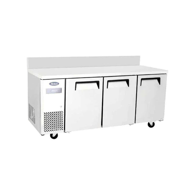 Table réfrigérée positive avec dosseret 3 portes 470L ATOSA YPF9042GR-SB vue 1 - Usine CHR