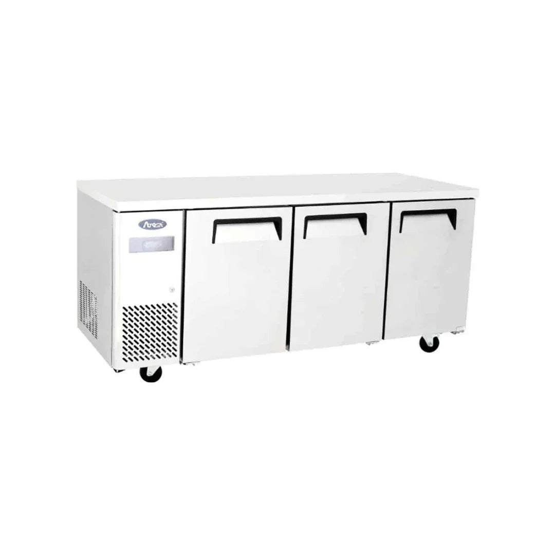 Table réfrigérée négative sans dosseret 3 portes 470L - ATOSA - Table réfrigérée négative