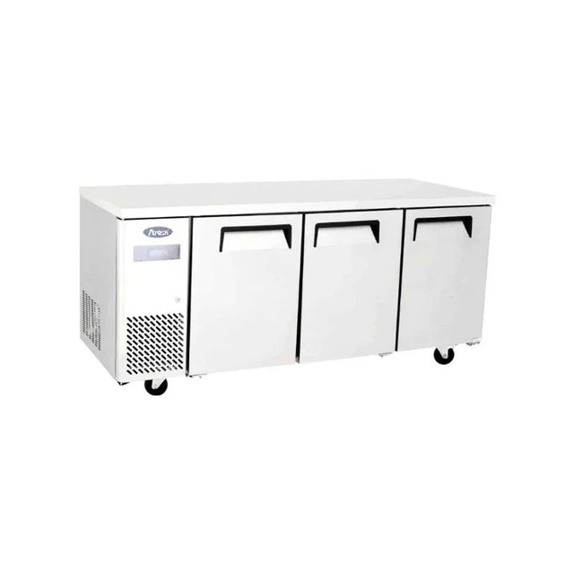 Table réfrigérée négative sans dosseret 3 portes 470L - ATOSA - Table réfrigérée négative