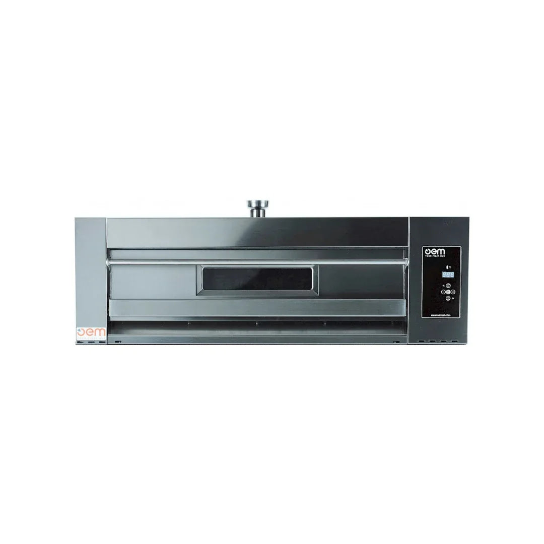 Four à pizza 1 niveau digitale - 4 pizzas 30cm - 950x970x400mm - Triphasé OEM DOMITOR 430 DG vue 1 - Usine CHR