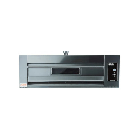 Four à pizza 1 niveau digitale - 6 pizzas 30cm - 1250x970x400mm - Triphasé OEM DOMITOR 630L DG vue 1 - Usine CHR