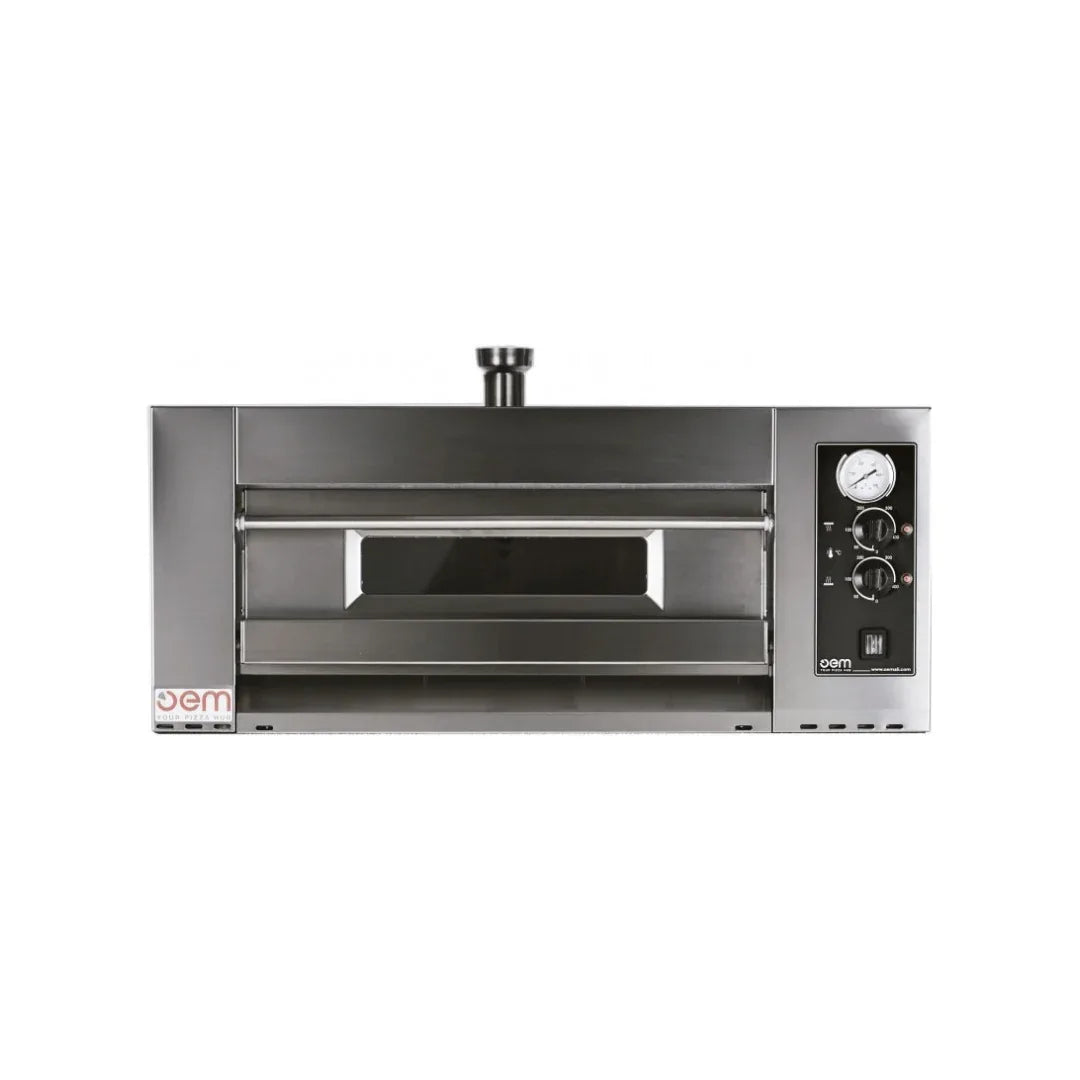 Four à pizza 1 niveau mécanique - 6 pizzas 30cm - 1250x970x400mm - Triphasé OEM DOMITOR 630LEM vue 1 - Usine CHR