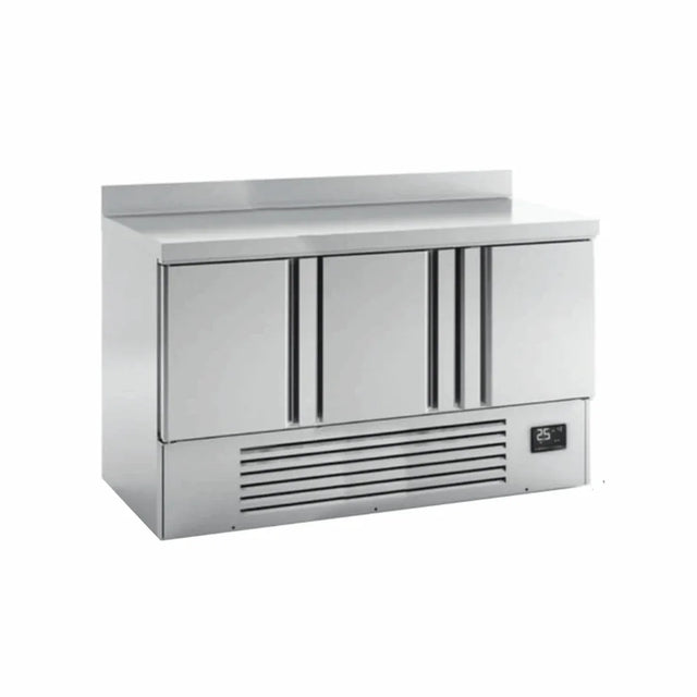 Desserte réfrigérée positive 0/+6°C 3 portes 1460x700x885mm - INFRICO - Table réfrigérée positive