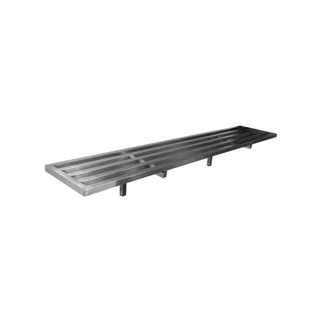 Etagère barraudée en inox - 400mm