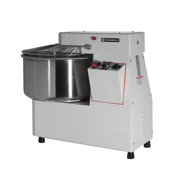 Pétrin à spirale à tête fixe - Capacité : 53 litres - 2 vitesses - Tri 400V - PIZZAGROUP - Pétrin professionnel