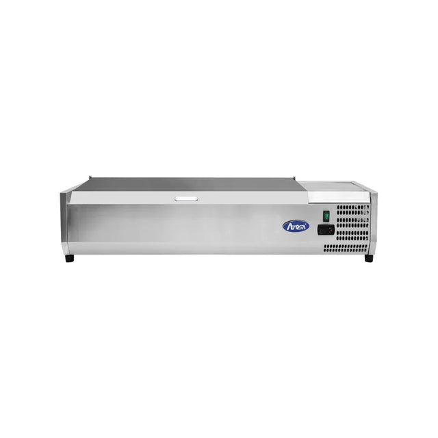 Vitrine à ingrédient réfrigérée à poser couvercle inox 6 GN 1/3 ATOSA ESL3882GR-S vue 1 - Usine CHR